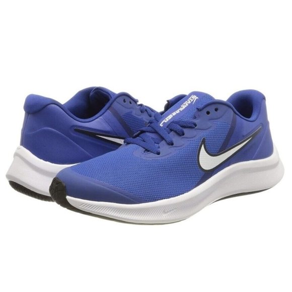 Nike Star Runner 3 Boys Running Shoes Blue Size 7Y (DA2777-002) - Picture 1 of 7